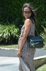 ZOE SALDANA Leaves a Private Party in Brentwood