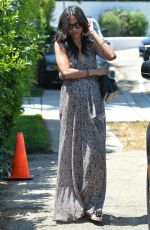 ZOE SALDANA Leaves a Private Party in Brentwood