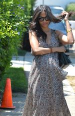 ZOE SALDANA Leaves a Private Party in Brentwood