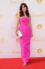 ZOOEY DESCHANEL at 2014 Emmy Awards