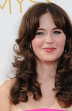 ZOOEY DESCHANEL at 2014 Emmy Awards
