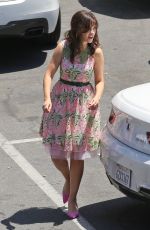 ZOOEY DESCHANEL on the Set of New Girl in Los Angeles
