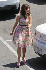 ZOOEY DESCHANEL on the Set of New Girl in Los Angeles