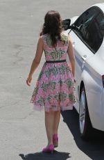 ZOOEY DESCHANEL on the Set of New Girl in Los Angeles