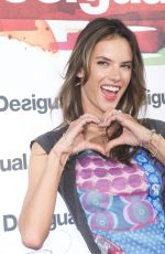 ALESSANDRA AMBROSIO at Desigual Cibeles Fashion Show in New York