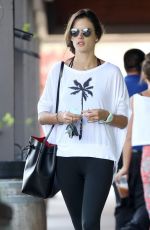 ALESSANDRA AMBROSIO Heading to a Gym in Brentwood
