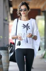 ALESSANDRA AMBROSIO Heading to a Gym in Brentwood
