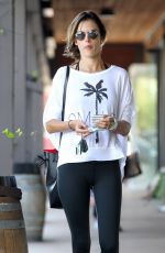 ALESSANDRA AMBROSIO Heading to a Gym in Brentwood