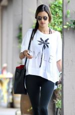 ALESSANDRA AMBROSIO Heading to a Gym in Brentwood
