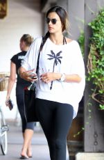 ALESSANDRA AMBROSIO Heading to a Gym in Brentwood