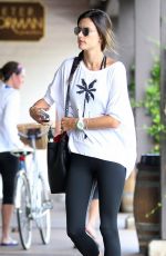 ALESSANDRA AMBROSIO Heading to a Gym in Brentwood