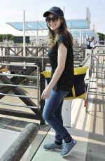 ALEXANDRA DADDARIO Arrives at Her Hotel in Venice