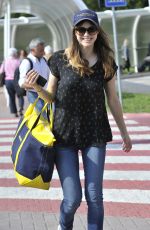 ALEXANDRA DADDARIO Arrives at Her Hotel in Venice