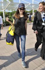 ALEXANDRA DADDARIO Arrives at Her Hotel in Venice