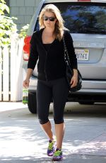 ALI LARTER in Leggings Out in West Hollywood