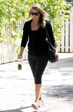 ALI LARTER in Leggings Out in West Hollywood