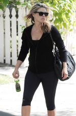 ALI LARTER in Leggings Out in West Hollywood