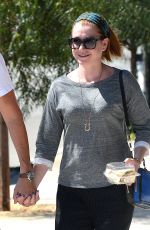 ALYSON HANNIGAN and Alexis Denisof Out for Lunch at Toast in Los Angeles
