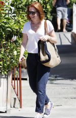 ALYSON HANNIGAN Out and About in Brentwood
