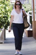 ALYSON HANNIGAN Out and About in Brentwood