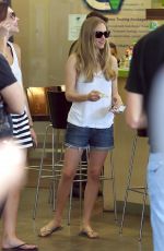 AMANDA SEYFRIED Arrives at Earth Bar in West Hollywood