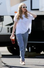 AMANDA SEYFRIED on the Set of Ted 2 in Boston 0809