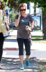 AMY ADMAS in Leggings Out and About in Studio City