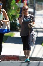 AMY ADMAS in Leggings Out and About in Studio City