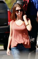 ANNA KENDRICK in Ripped Jeans Out in Los Angeles