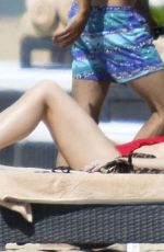 ASHLEE SIMPSON in Swimsuit on the Beach in Bali