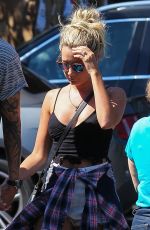 ASHLEY TISDALE and Christopher French at Whole Foods in Studio City