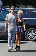 ASHLEY TISDALE and Christopher French at Whole Foods in Studio City