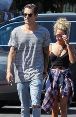 ASHLEY TISDALE and Christopher French at Whole Foods in Studio City