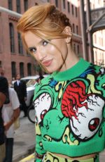 BELLA THORNE at Jeremy Scott Fashion Show in New York