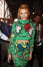 BELLA THORNE at Jeremy Scott Fashion Show in New York