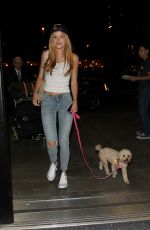 BELLA THORNE in Jeans Arrives at LAX Airport