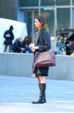 BRIDGET MOYNAHAN on the Set of Blue Bloods in New York