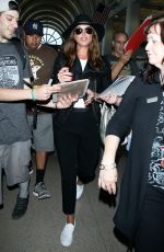 BROOKE SHIELDS at LAX Airport in Los Angeles