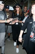 BROOKE SHIELDS at LAX Airport in Los Angeles
