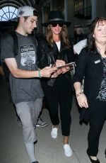 BROOKE SHIELDS at LAX Airport in Los Angeles
