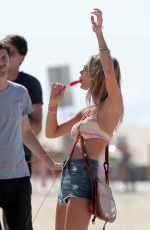CAMILLE ROWE in Bikini at a Photoshoot in Santa Monica