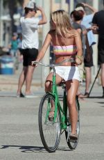 CAMILLE ROWE in Bikini at a Photoshoot in Santa Monica