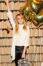 CARA DELEVINGNE Celebrates Launch of Her Mulberry Collection in London