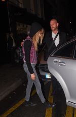CARA DELEVINGNE Night Out in Paris