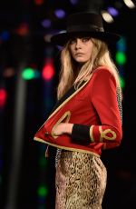 CARA DELEVINGNE on the Runway of Saint Laurent Fashion Show in Paris