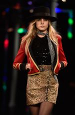 CARA DELEVINGNE on the Runway of Saint Laurent Fashion Show in Paris