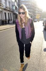 CARA DELEVINGNE Out for a Walk in London