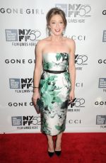 CARRIE COON at Gone Girl Premiere in New York