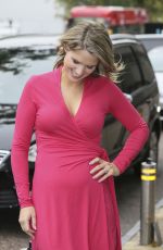CHARLOTTE HAWKINS Leaves a Studio in London