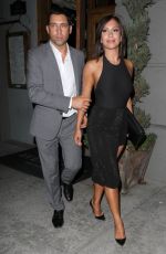 CHERYL BURKE Arrives at Aventine Hollywood Restaurant